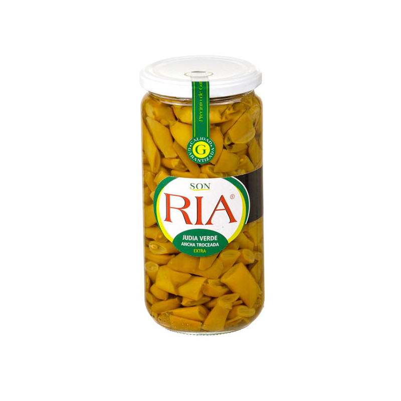 Judía Verde Troceada Extra Son RIA Tarro Cristal V-720 Comprar Judía Verde Troceada Extra Son RIA Tarro Cristal V-720