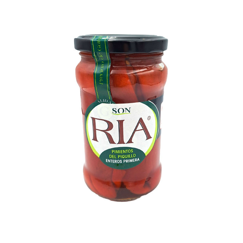 Pimientos Piquillo Enteros Primera Son RIA Tarro Cristal V-720 Comprar Pimientos Piquillo Enteros Primera Son RIA Tarro Cristal V-720