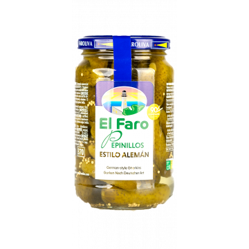 Pepinillos Agridulces Estilo Alemán El Faro 370 ml