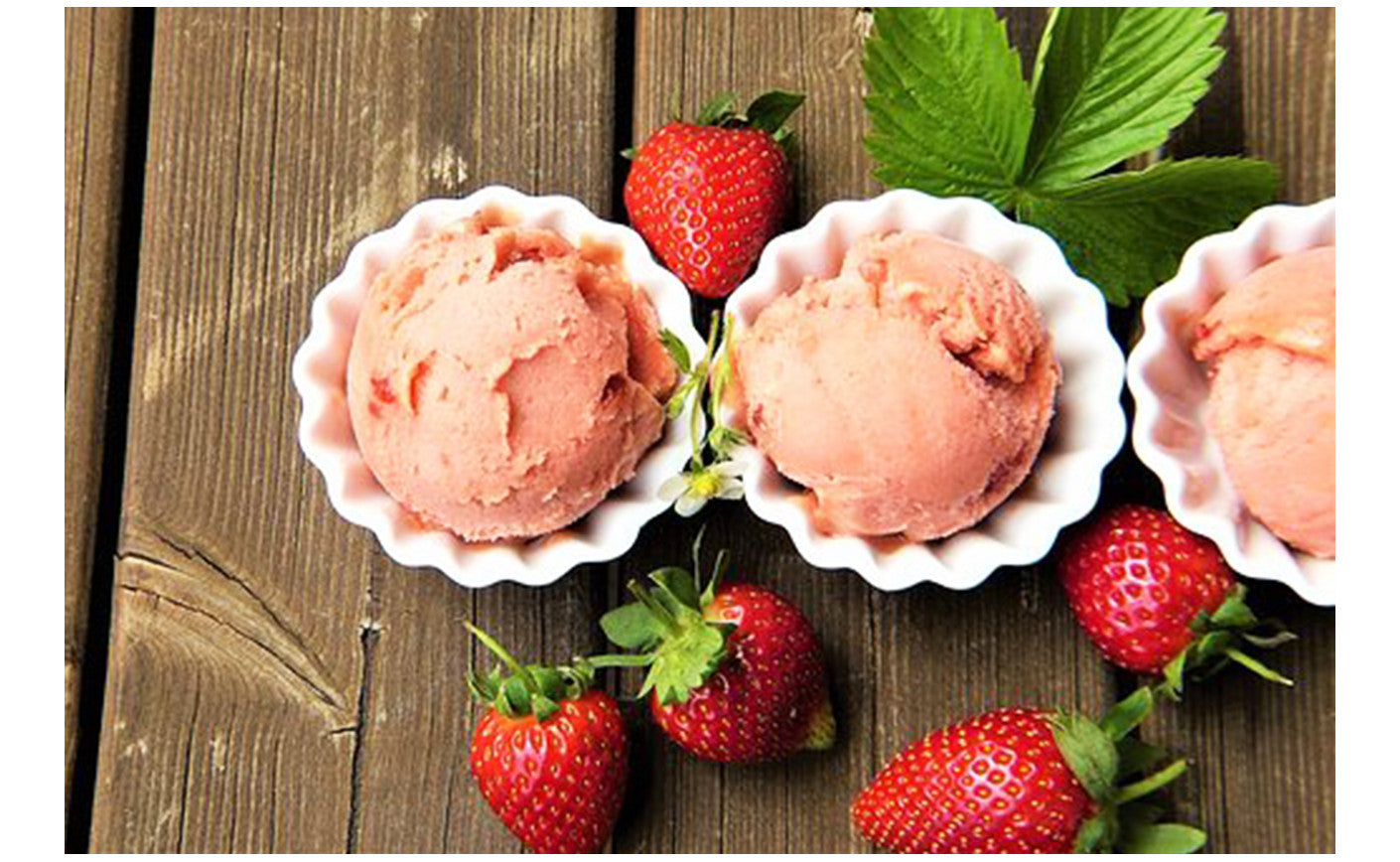 #Uncapricho helado de fresas y plátano