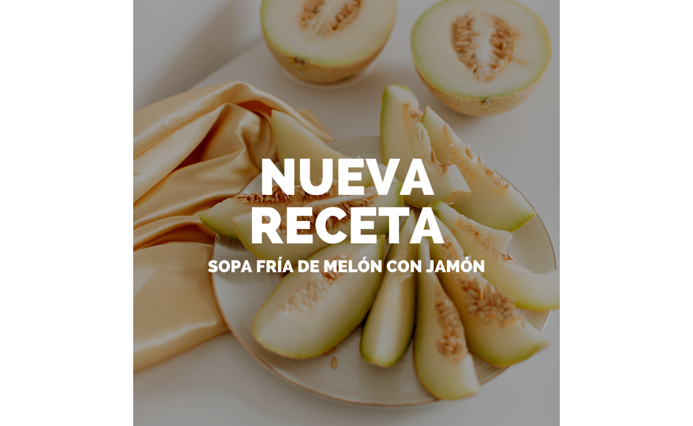 Sopa fría de melón con jamón