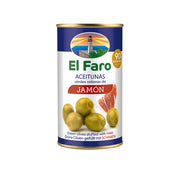 Aceitunas Rellenas de Jamón El Faro 350 Gr